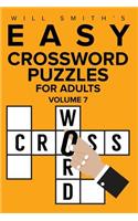 Will Smith Easy Crossword Puzzles For Adults - Volume 7