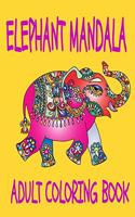 Elephant Mandala Adult Coloring Book