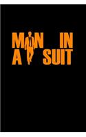 Man in a suit: Food Journal - Track your Meals - Eat clean and fit - Breakfast Lunch Diner Snacks - Time Items Serving Cals Sugar Protein Fiber Carbs Fat - 110 pag