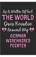 As A Matter Of Fact The World Does Revolve Around My German Wirehaired Pointer
