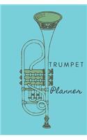 Trumpet Planner: Monthly Schedule for Trumpet Players, Music Organizer, Calendar Player, New Year Agenda, (110 Pages, Lined, 6 x 9)