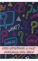 One Question a Day Journal for Kids
