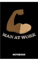 Man At Work Notebook