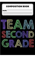 Composition Book Team Second Grade