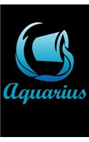 Aquarius: 100 page 6 x 9 Weekly journal to jot down your ideas and notes
