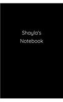 Shayla's Notebook: Notebook / Journal / Diary - 6 x 9 inches (15,24 x 22,86 cm), 150 pages.