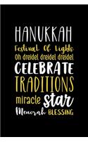 Hanukkah Festival Of Lights Oh Dreidel Dreidel Dreidel Celebrate Traditions Miracle Star Menorah Blessing
