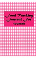 Food tracking journal for woman