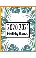 2020-2021 Monthly Planner: 24 Months Calendar, 2 Year Appointment Calendar, Business Planners, Agenda Schedule Organizer Logbook and Journal Cute Floral cover (2020-2021 Month