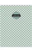 Cornell Notes Notebook: Blue Chevron Notes Paper(1 School Notebooks, College Ruled Notebooks, and Study Aid)