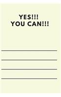 Yes!!!you Can!!!