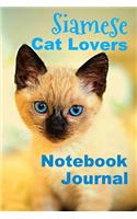 Siamese Cat Lovers Notebook Journal