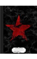 Vintage Distressed Soviet Red Army Star Composition Notebook