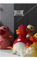 Cute Sketchbook: Cute Duck, 7" x 10", 120 Pages: Drawing, Doodling or Sketching Books(3 7 X 10 Cute Blank Sketchbooks for Drawing)
