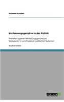 Verfassungsgerichte in der Politik: Inwiefern agieren Verfassungsgerichte als Vetospieler in verschiedenen politischen Systemen