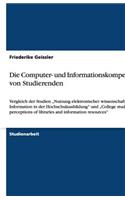 Die Computer- und Informationskompetenz von Studierenden