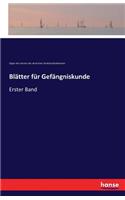 Blätter für Gefängniskunde
