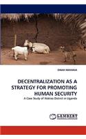 Decentralization as a Strategy for Promoting Human Security