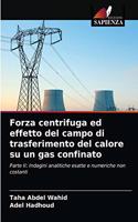 Forza centrifuga ed effetto del campo di trasferimento del calore su un gas confinato