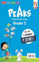 Peaks Grade 2 (English, Maths, EVS, GK), an Integrated Semester Series - Ratna Sagar