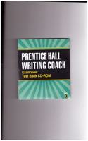 Writing Coach 2012 National Examview CD Grade 9