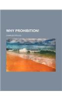 Why Prohibition!