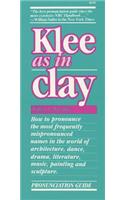 Klee as in Clay