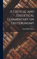 Critical and Exegetical Commentary on Deuteronomy