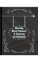 Weekly Meal Planner & Grocery List Notebook