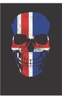 Iceland Skull Flag Notebook Journal