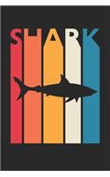 Gift for Animal Lover - Colorful Shark Diary - Vintage Shark Notebook - Retro Shark Journal