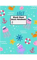 Blank Sheet Music Notebook