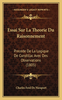 Essai Sur La Theorie Du Raisonnement