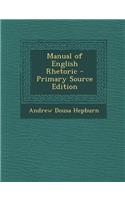 Manual of English Rhetoric