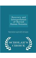 Recovery and Interpretation of Burned Human Remains - Scholar's Choice Edition