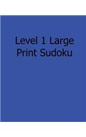 Level 1 Large Print Sudoku