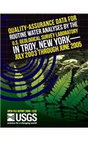 Quality-Assurance Data for Routine Water Analyses by the U.S. Geological Survey Laboratory in Troy, New York- July 2003 Through June 2005