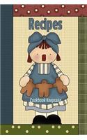 Recipes Cookbook Keepsake