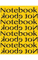 Reverse Dot Grid Notebook 1/4 Inch Squares 160 pages: Notebook Not Ebook with yellow cover, 8.5"x11" 1/4 inch white dot grid on light gray paper, perfect bound, ideal for structuring sketches