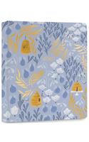2020 High Note Garden Honeybee Floral in Gold 18-Month Weekly Hardcover Planner
