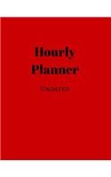 Undated Hourly Planner (Red)