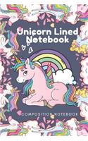 Unicorn Lined Notebook - Composition Notebook