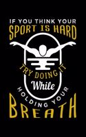 If You Think Your Sport Is Hard Try Doing It While Holding Your Breath