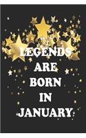 Awesome Born In January Birthday Gifts Notebook/Journal 6x9 120 Pages