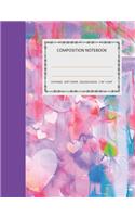 Composition Notebook: College Ruled - 110 pages - 7.44 X 9.69". SOFT COVER(1 Color-Artc)