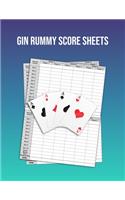 Gin Rummy Score Sheets: A pad of scoresheets: Perfect for scorekeeping: Vol. 2