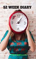 52 Week Diary for Business Women: Lady with a Clock in Front of Her Face in a Green Dress for Goal Setting and Planning for Future Success Give as Gift to a Loved One or Work Colleag