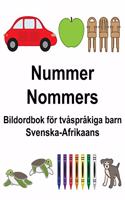 Svenska-Afrikaans Nummer/Nommers Bildordbok för tvåspråkiga barn