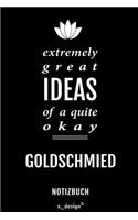 Notizbuch für Goldschmiede / Goldschmied / Goldschmiedin