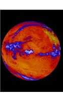 Cursive Paper Notebook: Hot Planet image